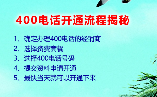 400電話(huà)開(kāi)通流程揭秘，400電話(huà)如何可以快速開(kāi)通