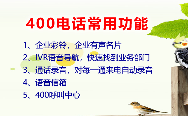 400電話功能有哪些，有什么用呢